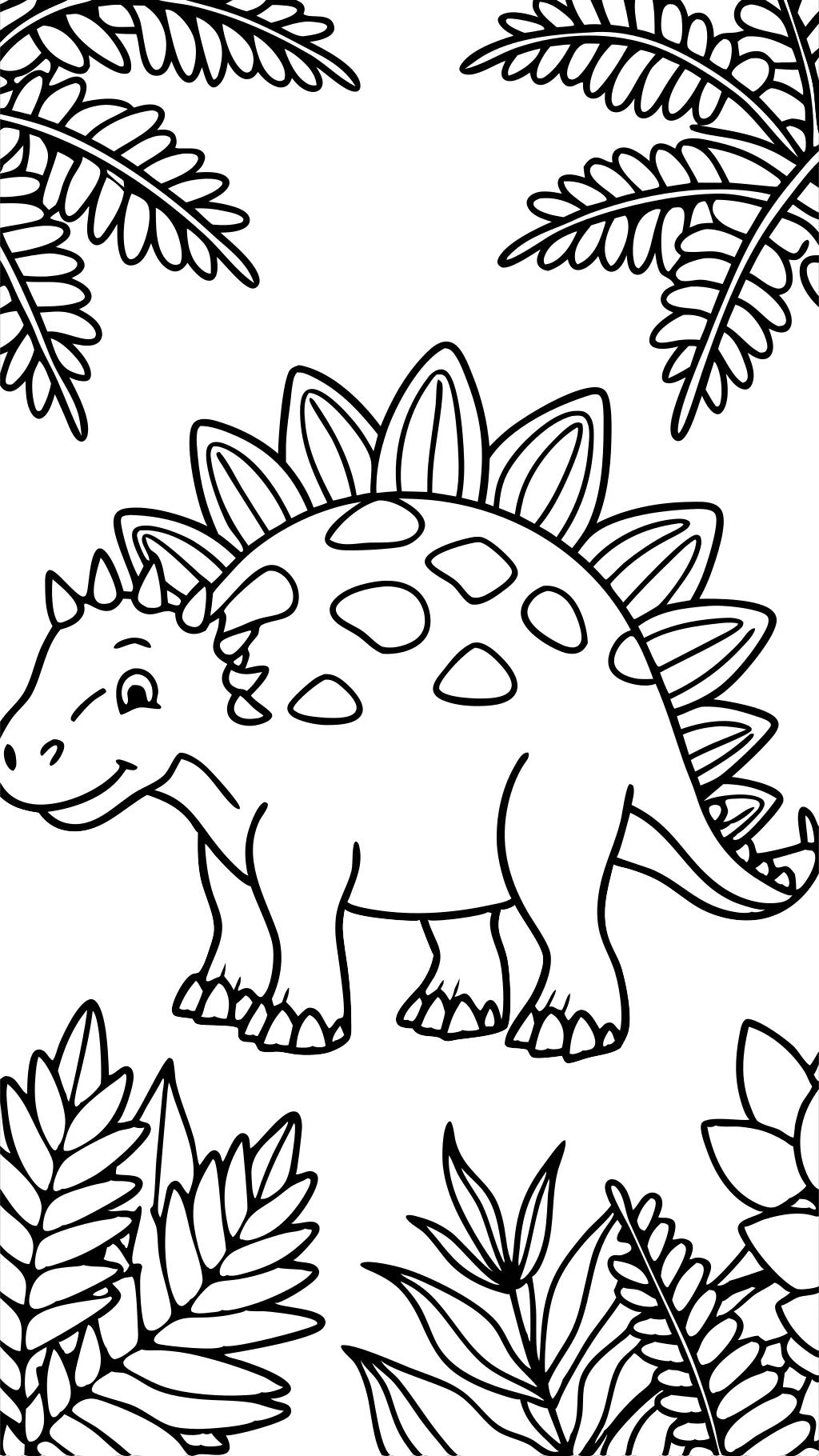 coloriage stegosaurus